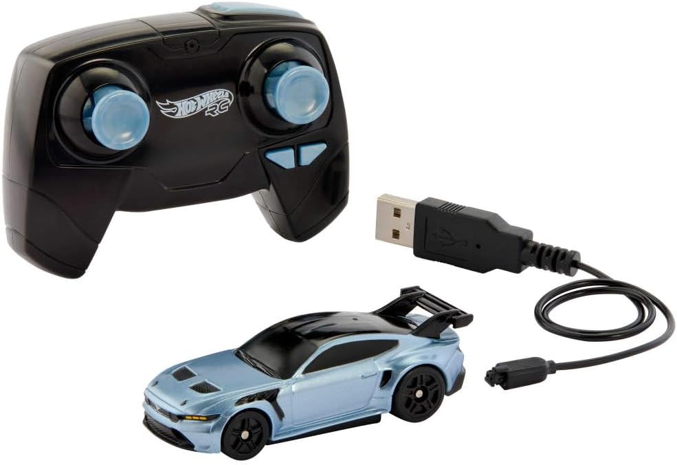 Hot Wheels Auto de juguete a control remoto, función completa, esca...
