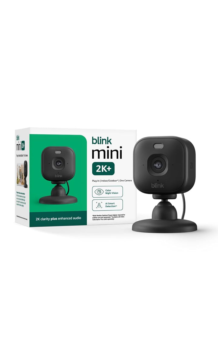 Blink Mini 2K+ (último modelo) con suscripción Plus por un año. Cám...
