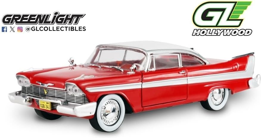 GreenLight Coleccionables Serie Hollywood 1:24 1958 Plymouth Fury Christine 84222