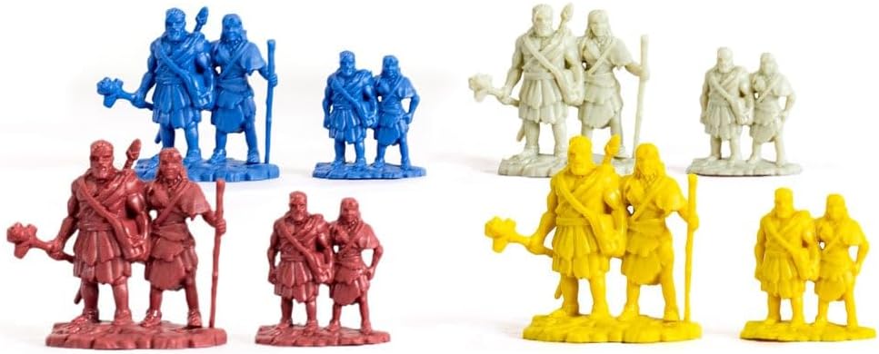 CATAN El amanecer de la humanidad Juego de mesa - ¡Embárcate en el mayor viaje de la humanidad! Juego de estrategia, juego familiar para niños y adultos, a partir de 12 años, 3 a 4 jugadores, tiempo