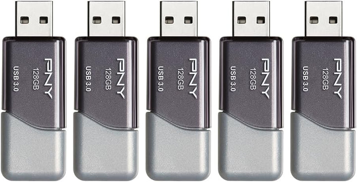 PNY Paquete de 5 unidades flash Turbo Attaché 3 USB 3.0 de 128 GB \...