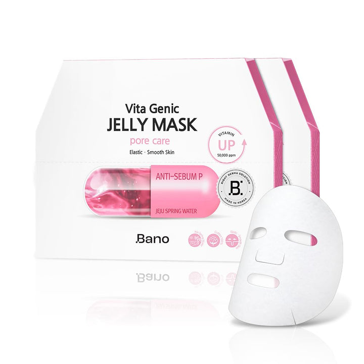 Bano Vita Genic Jelly Face Pore Care Mask 10EA - Mascarilla hidrata...