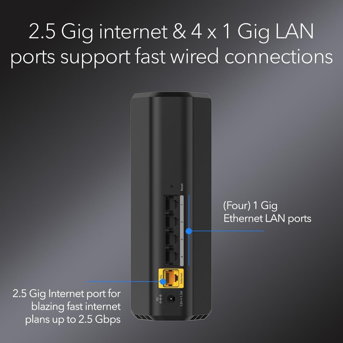 NETGEAR Router WiFi 7 de doble banda Nighthawk (RS100): solo enruta...