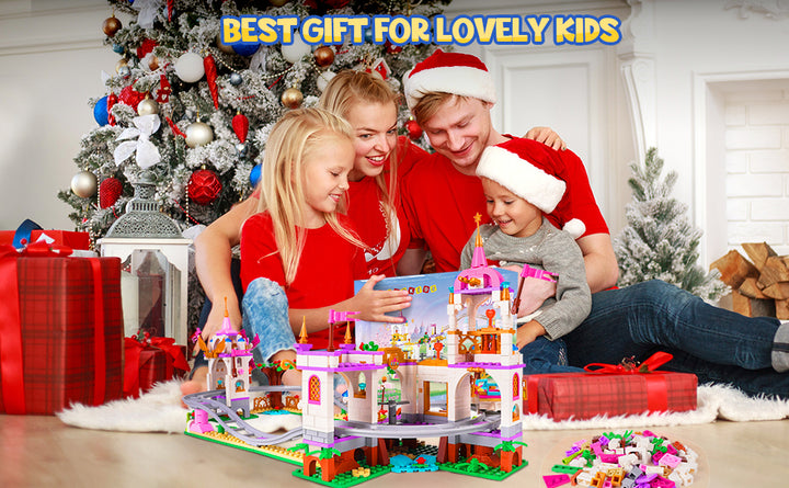 HOGOKIDS Juego de construcción de montaña rusa para niñas