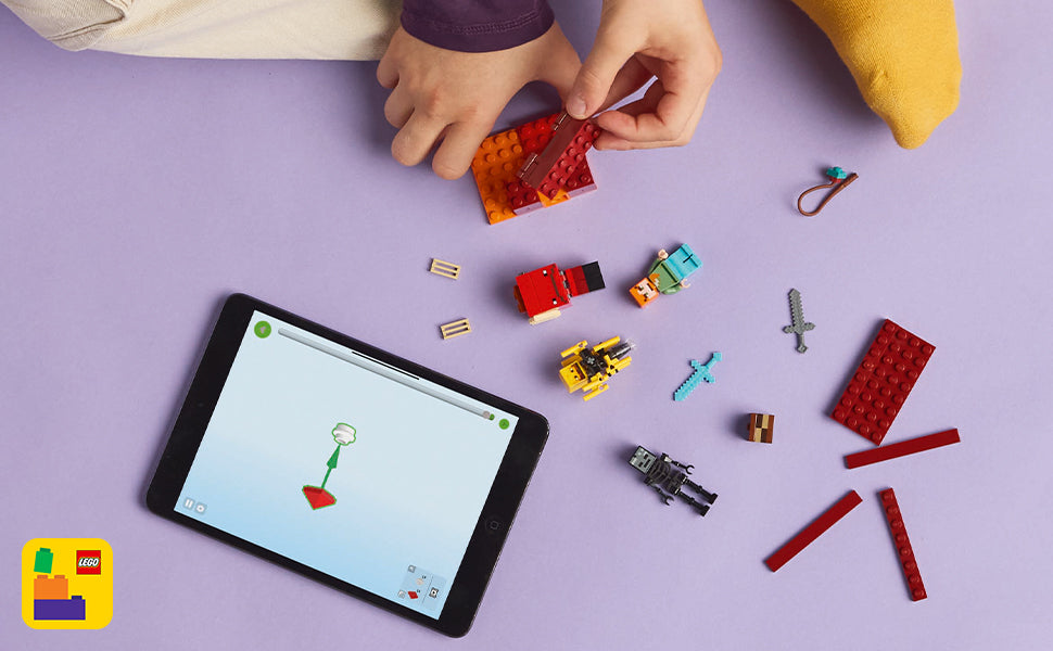 LEGO Minecraft The Nether Lava Battle Toy and Playset