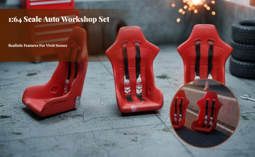 JISADER Modelo de garaje 3X escala 1/64 simulación juego