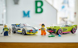 LEGO Coche de policía de la ciudad y persecución de autos