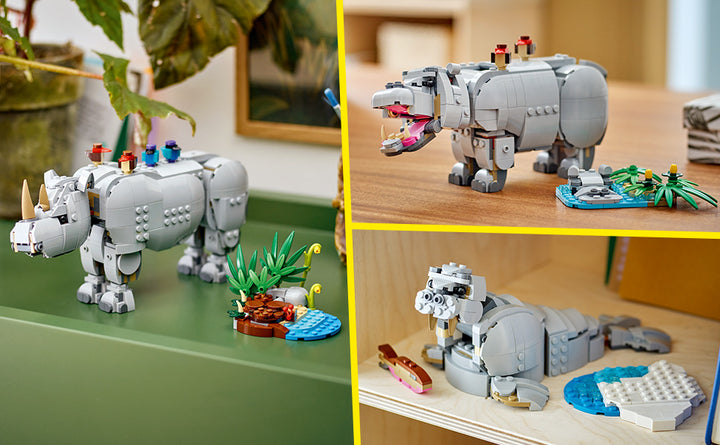LEGO Creator 3 en 1 Wild Animals Majestic Rinoceronte con