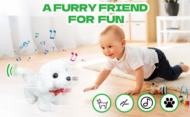 YOUGAANY 2026 New White Pets Walking Puppy Perro