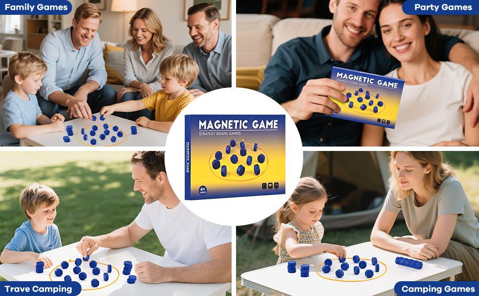 Juego de imán con cuerda juego de ajedrez magnético para