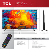 Smart Tv 55” Tcl Series 4 55s451 Led 4k Negro Con Roku TV