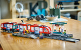 LEGO City Downtown - Juego de tranvía y tren de estación