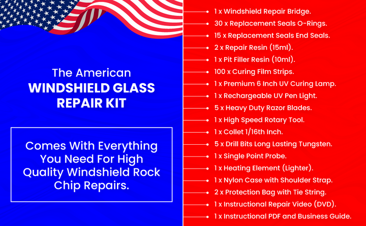 Kit de reparación de parabrisas americano  Negocio