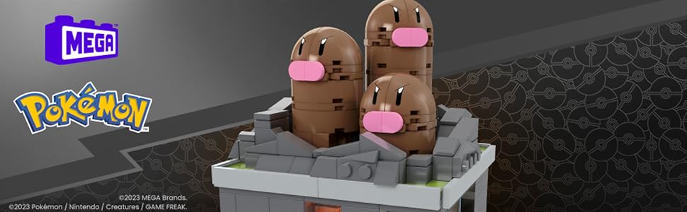MEGA - Juego de juguetes de construcción de Pokémon mini