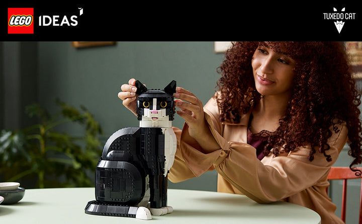 LEGO Ideas Tuxedo Cat - Juegos de construcción para