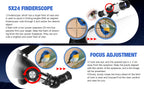 Dianfan Telescopio apertura de 90 mm y longitud focal de