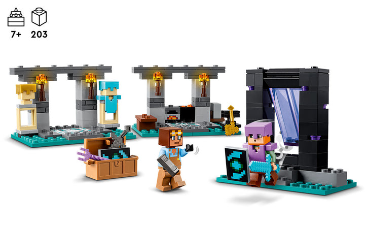 LEGO Minecraft - Juego de construcción de The Armory