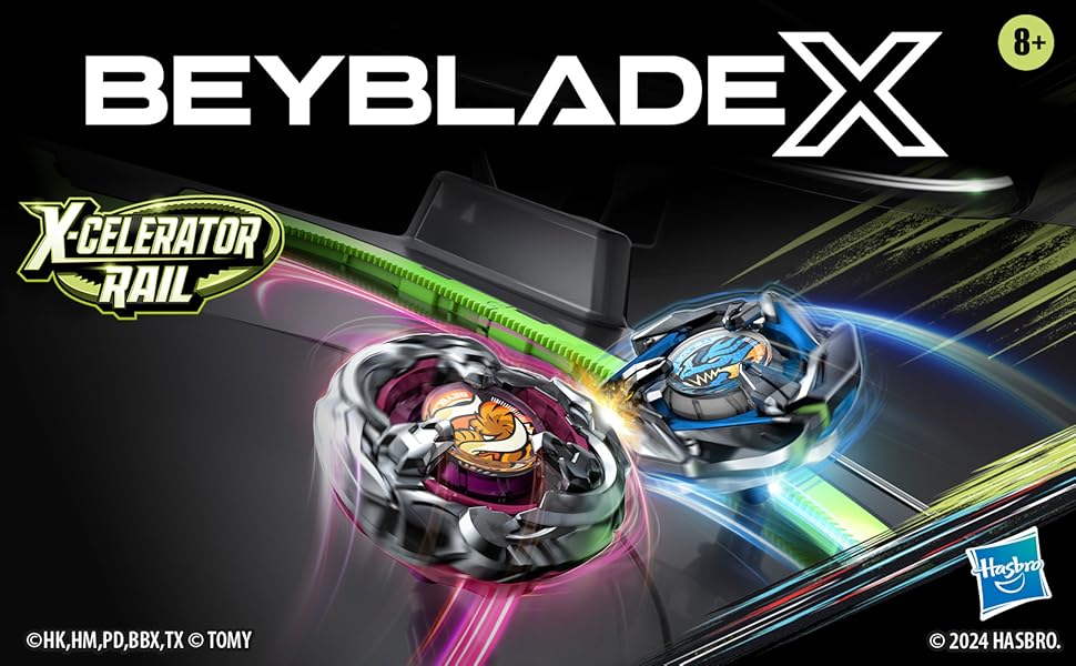 Beyblade X Xtreme Battle Set con Beystadium Arena con riel