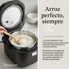 Olla arrocera y vaporera baja en azúcar para 10 tazas