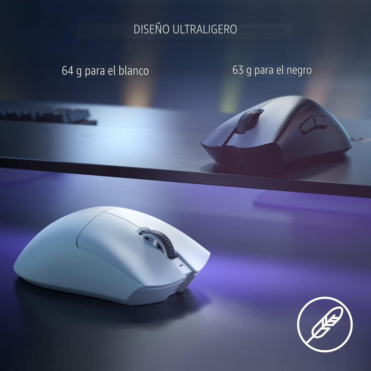 Razer DeathAdder V3 Pro Mouse para Juegos: 63g Ultra Ligero - Senso...