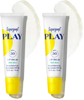 Supergoop! PLAY - Bálsamo labial SPF 30, bálsamo labial SPF de ampl...