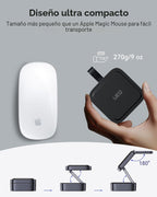 Estación de carga inalámbrica 3 en 1 para dispositivos Apple, compatible con soporte de cargador MagSafe, cargador inalámbrico magnético plegable de viaje rápido para iPhone 18 Pro Max 17 16 15