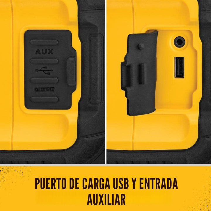 DEWALT - Altavoz Bluetooth de 20V MAX, rango de 100 pies, duradero...