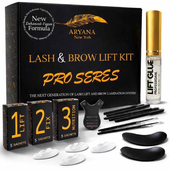 ARYANA NEW YORK Kit de Levantamiento de Pestañas y Laminación de Ce...