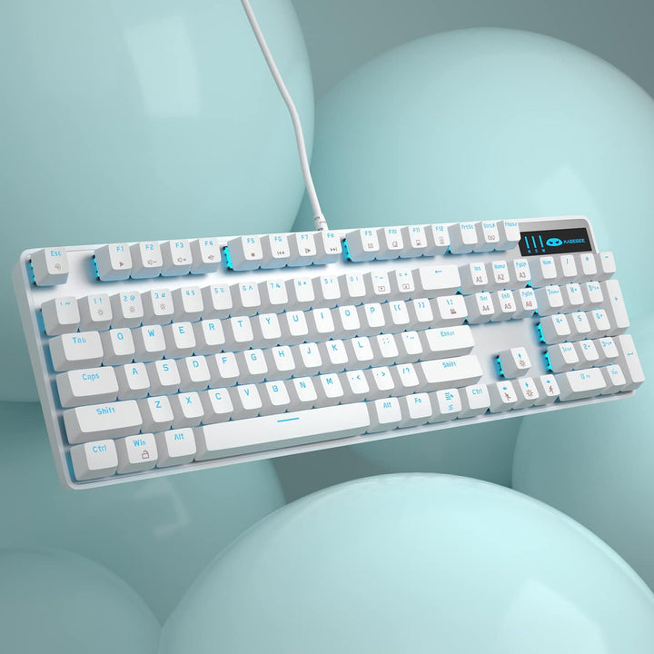 MageGee Teclado Mecánico para Juegos, Teclado USB con Cable con Ret...