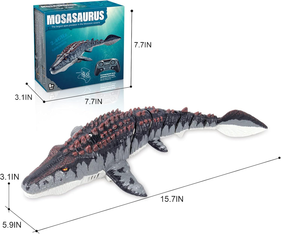 fromeasy Mosasaurus - Juguetes de dinosaurio mejorados, juguete de...