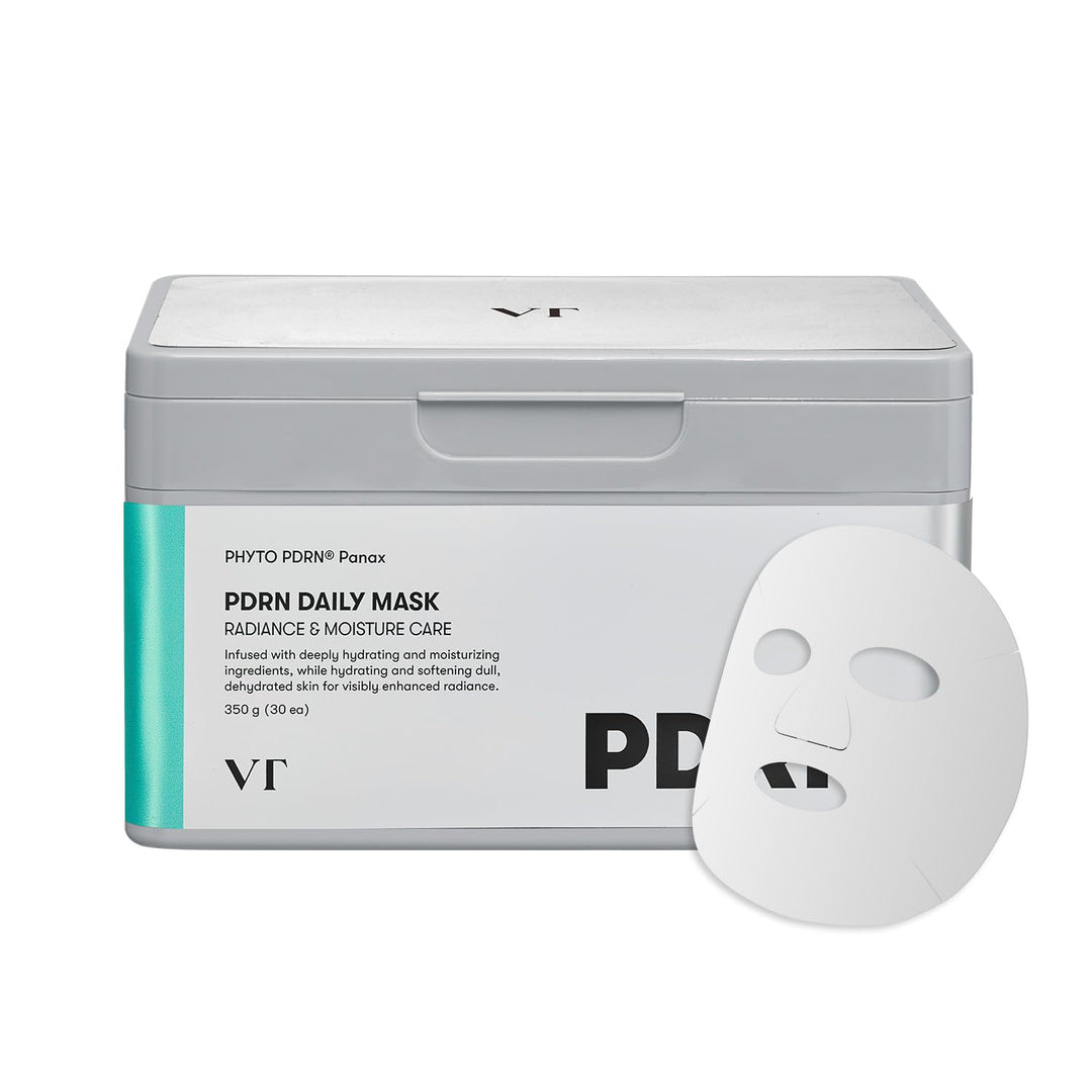 VT COSMETICS - Mascarilla diaria PDRN 30 hojas, PDRN vegano para la...