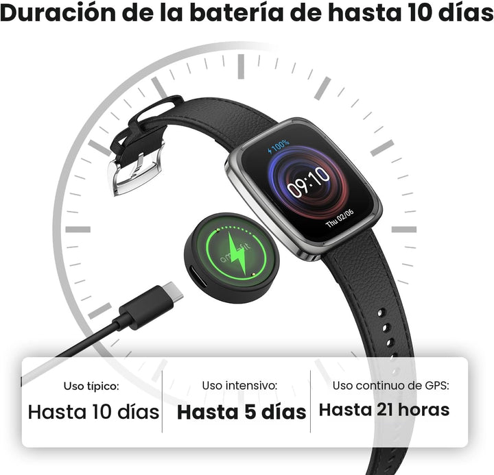 Amazfit Active 2 - Reloj inteligente de alta calidad (cuadrado) par...