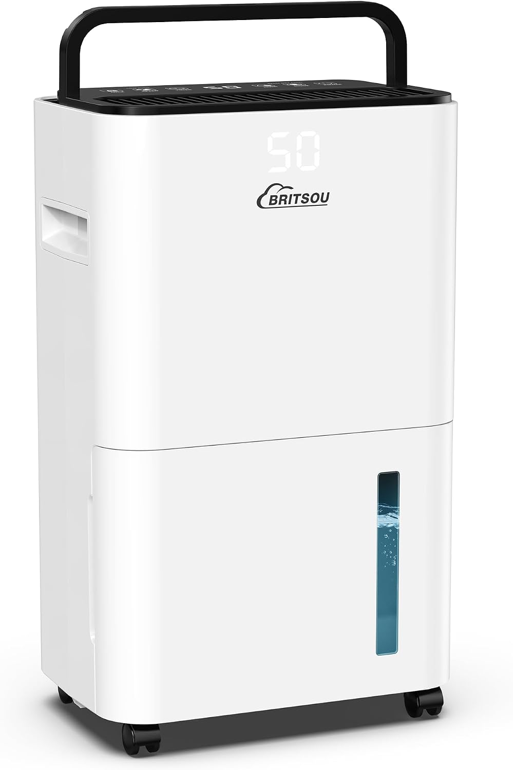Deshumidificador 34 para sótano y dormitorio, cubre 3500 pies cuadrados con manguera de drenaje, funcionamiento inteligente con 3 modos, ideal para el hogar, baño, garaje.