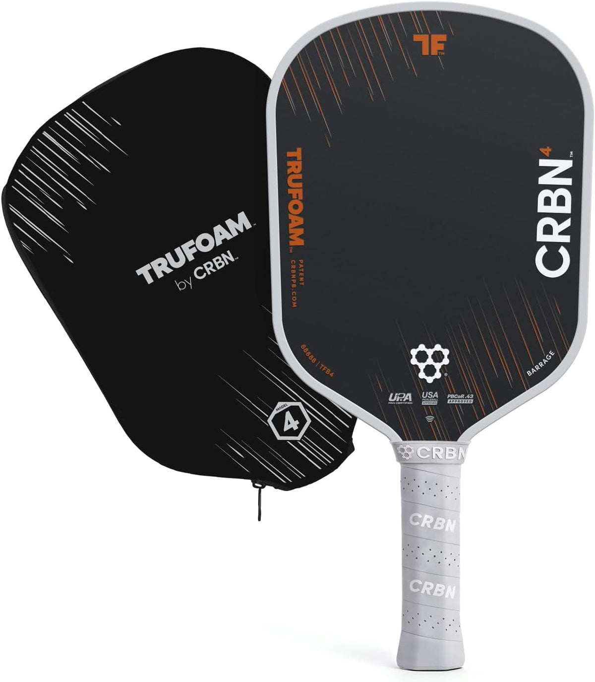 CRBN Pickleball - TruFoam Barrage - Paleta de Pickleball de Fibra de Carbono