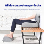 Lámpara C CUSHION LAB Reposapiés ergonómico para debajo del escritorio - Reposapiés de espuma viscoelástica con diseño de cresta de masaje patentado para trabajo, hogar, juegos, computadora, silla de oficina