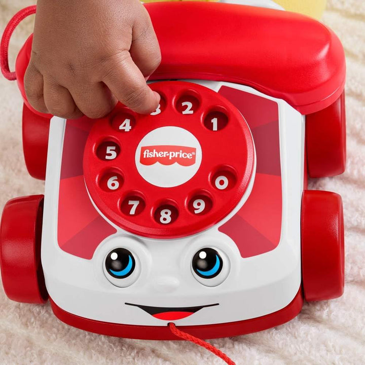 Fisher-Price Teléfono de charla roja para bebé edición del