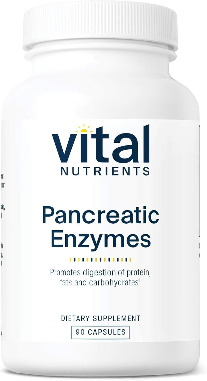 Vital Nutrients Enzimas pancreáticas de 1000 mg (fuerza completa) -...