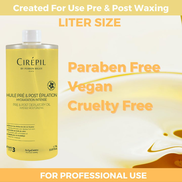 Aceite Pre-depilatorio Cirépil | Protege la piel y elimina los resi...