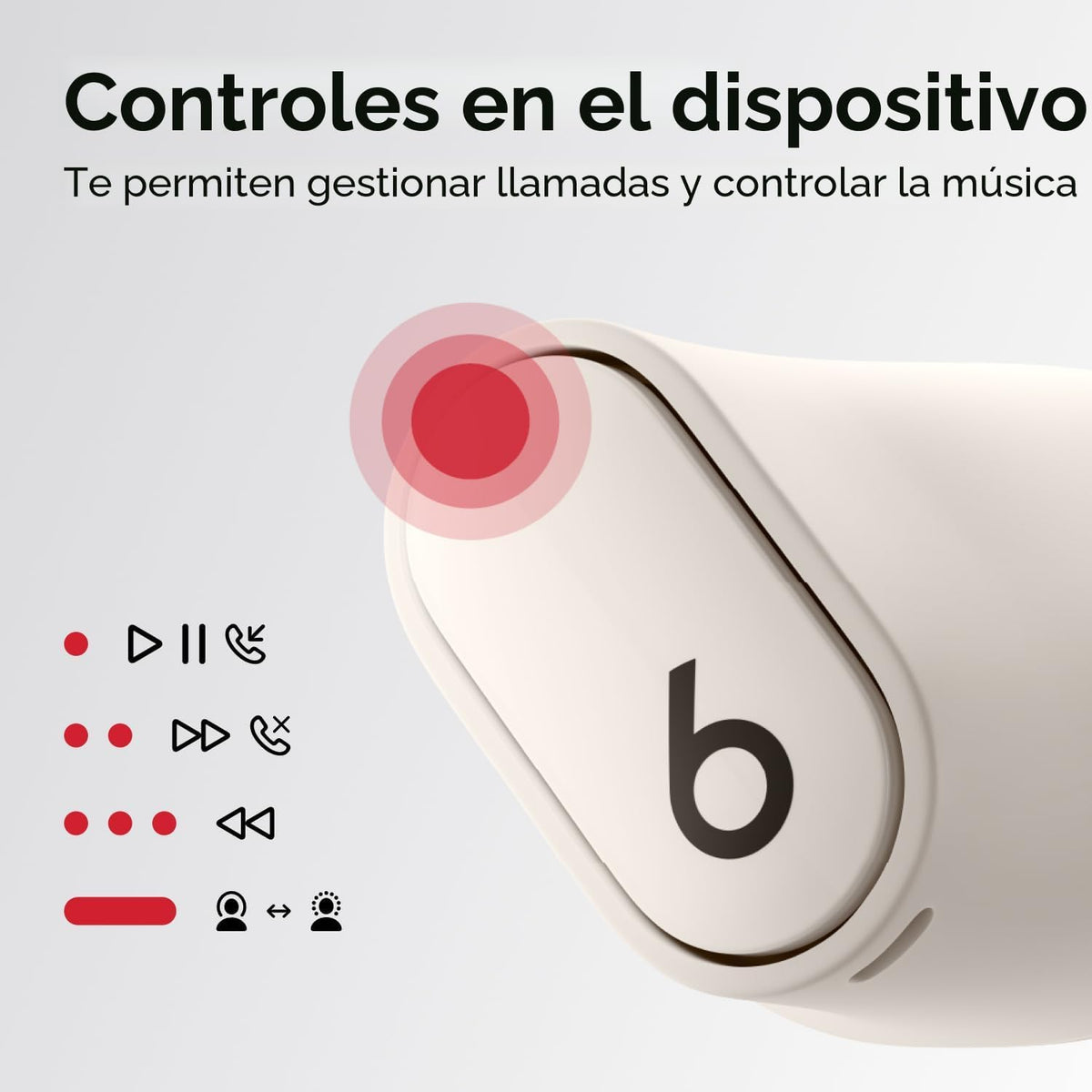 Beats Studio Buds + | Auriculares inalámbricos verdaderos con cancelación, Marfil, Independiente