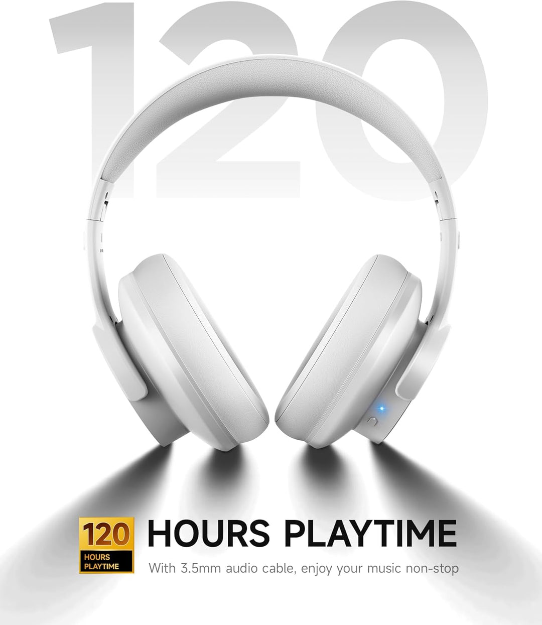 Picun Auriculares Bluetooth B8, auriculares inalámbricos de 120 hor...