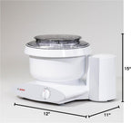 Bosch Universal Plus - Batidora de pie de 500 vatios, 6.5 cuartos, con látigos de alambre, gancho para masa y paquete de extensor de gancho para masa NutriMill