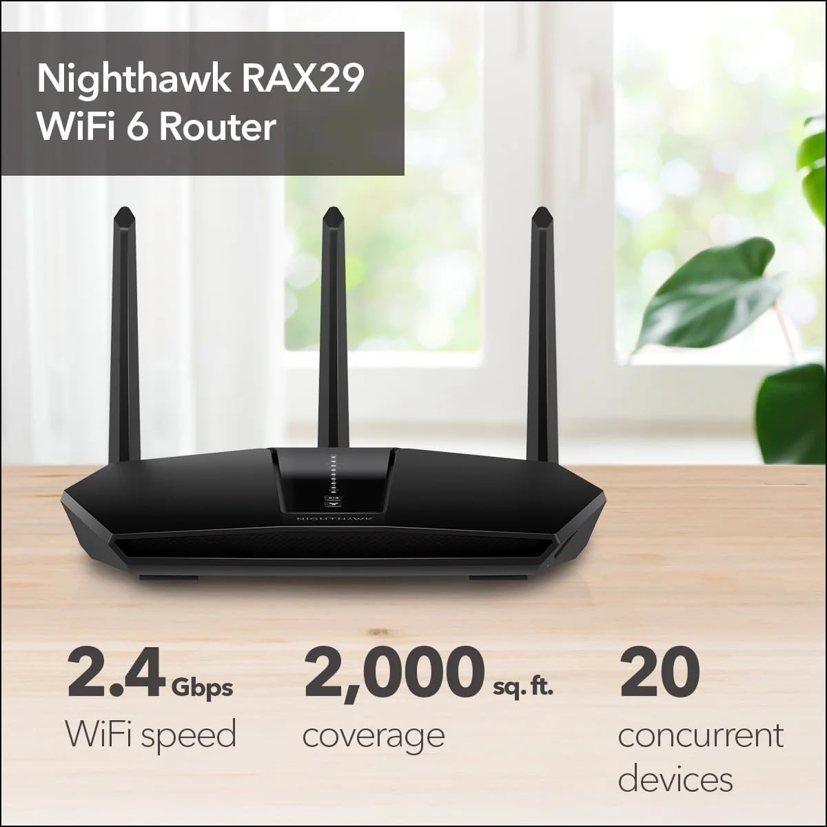 NETGEAR Nighthawk WiFi 6 Router (RAX29) - Características de seguri...