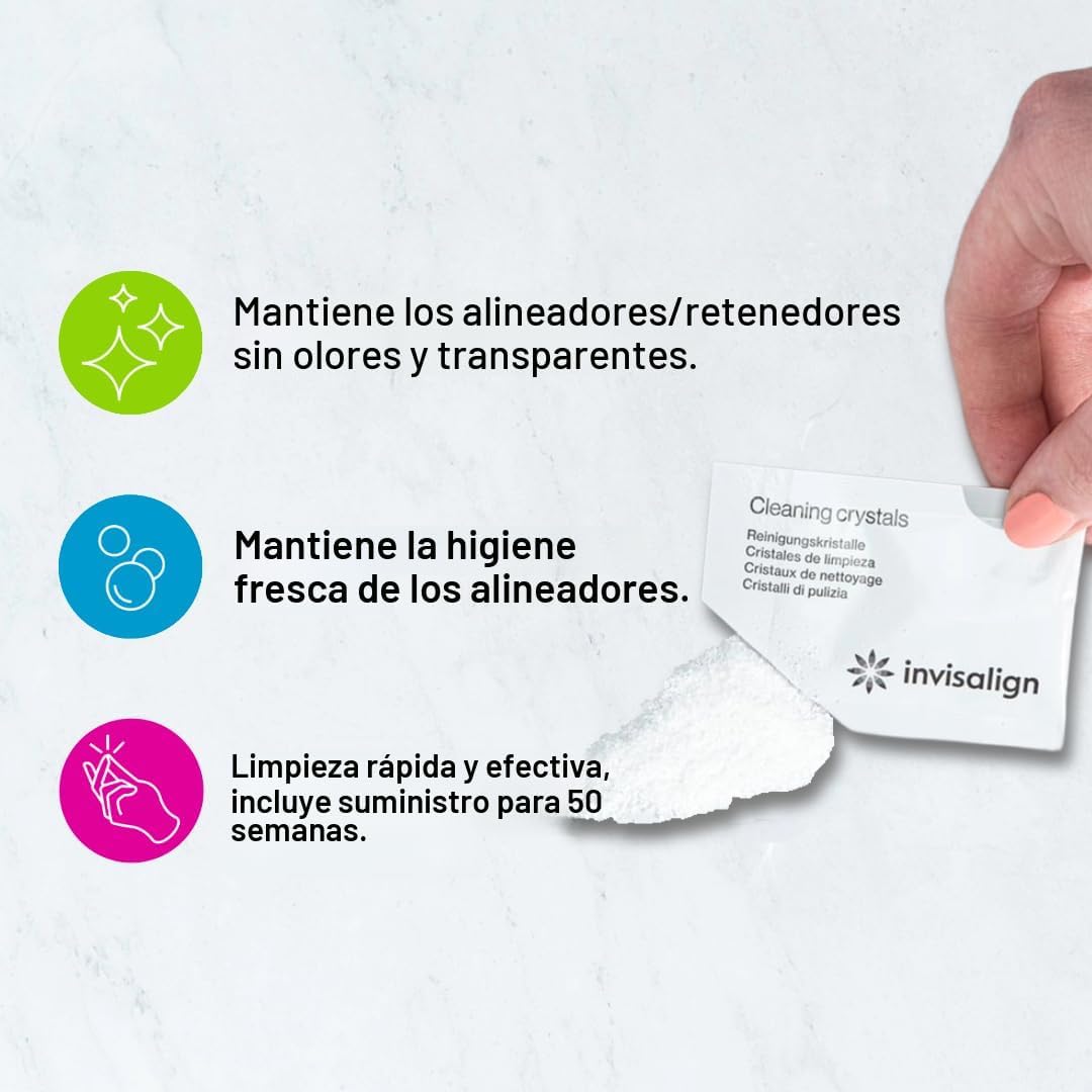 INVISALIGN Cristales de limpieza | Limpiador de alineadores y reten...