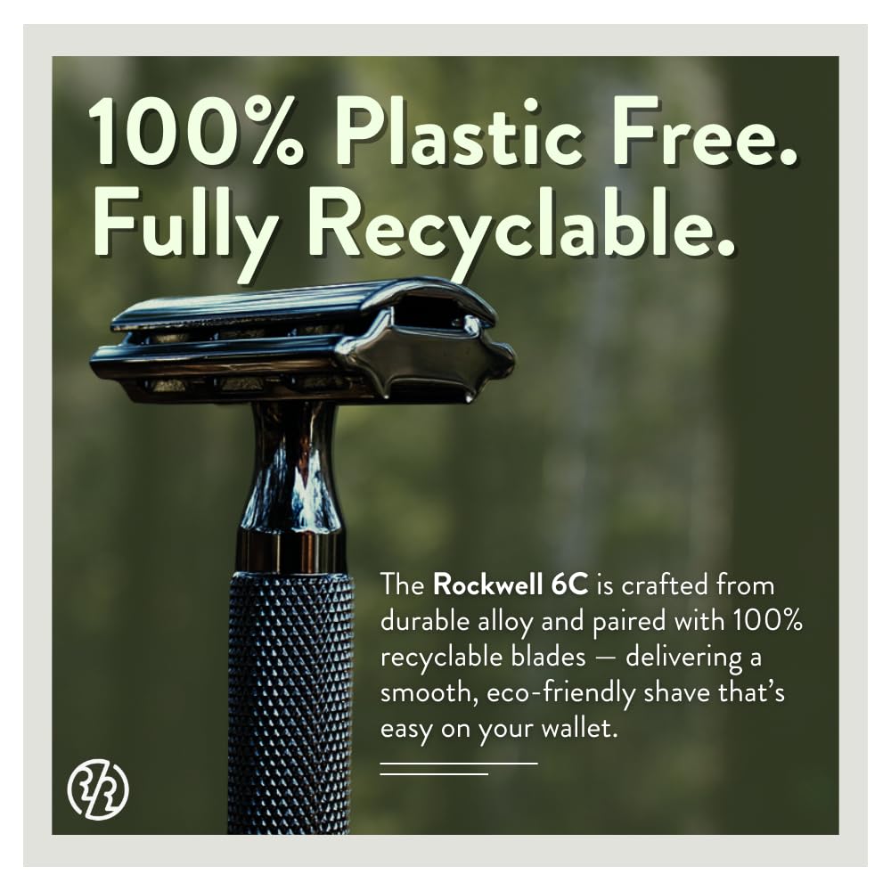 ROCKWELL RAZORS Maquinilla de afeitar de seguridad 6C Gunmetal Chro...