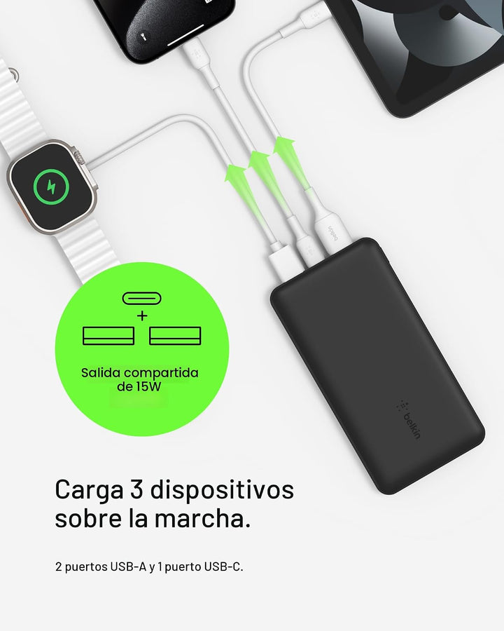 Belkin Cargador Portátil - Paquete de Batería de Banco de Energía d...
