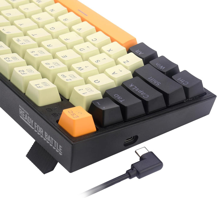 Redragon - Teclado mecánico con cable para juegos con retroiluminac...