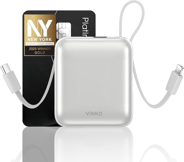VINKO Cargador portátil pequeño, mini banco de energía de carga ráp...