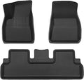 TAPTES Alfombrillas de piso para Tesla Model 3, de alta calidad, antideslizantes, impermeables, para todo tipo de clima, accesorios para el interior del automóvil, compatibles con el modelo 3 2023 2022 2021 2020 2019 2018 2017 (3 piezas para 2017-2023)