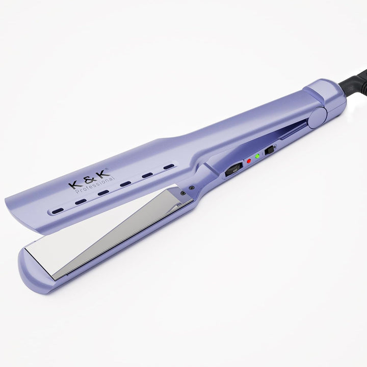 K&amp;K Plancha plana extra ancha con temperatura ajustable (290-45...