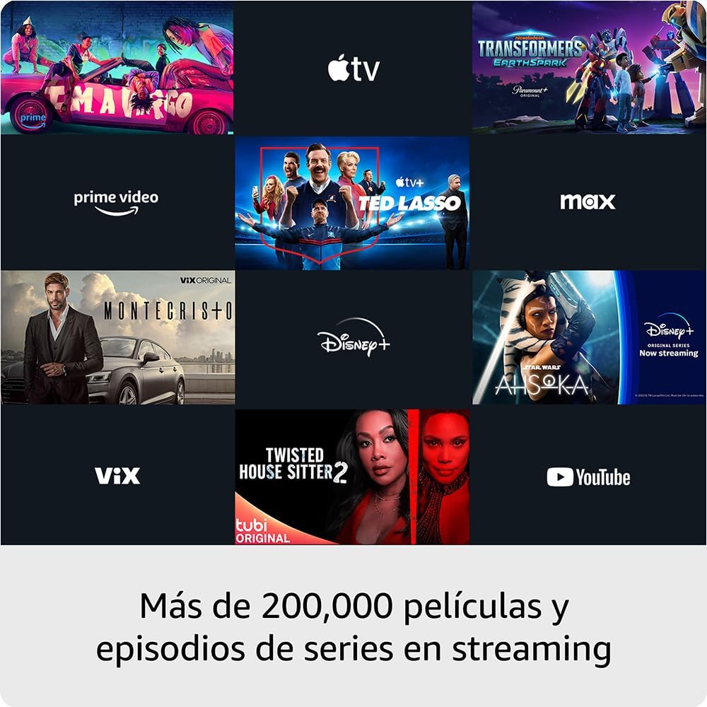 Amazon Fire TV Stick 4K Max, compatible con Wi-Fi 6E, 16Gb Almacenamiento